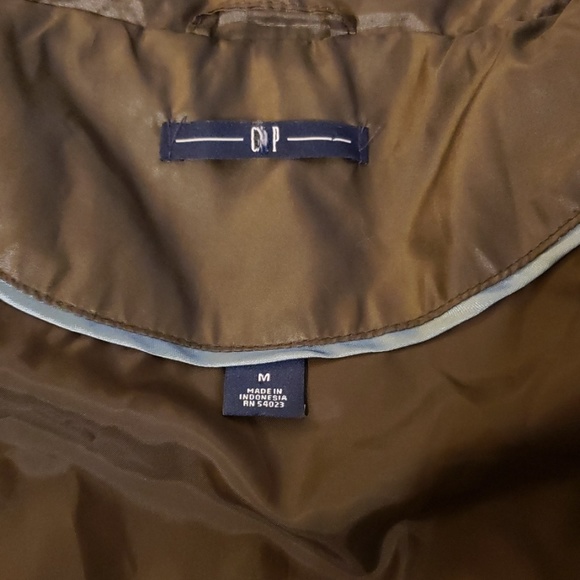 3/$20 Gap Brown Puffer Down Vest Medium - Picture 4 of 5